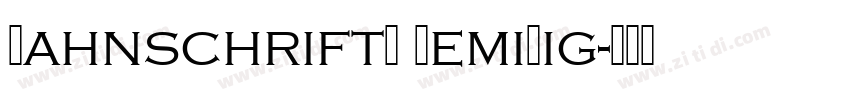 BahnschriftS SemiLig字体转换